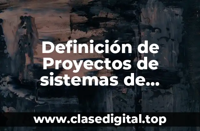 Definición de Proyectos de sistemas de transporte multimodales