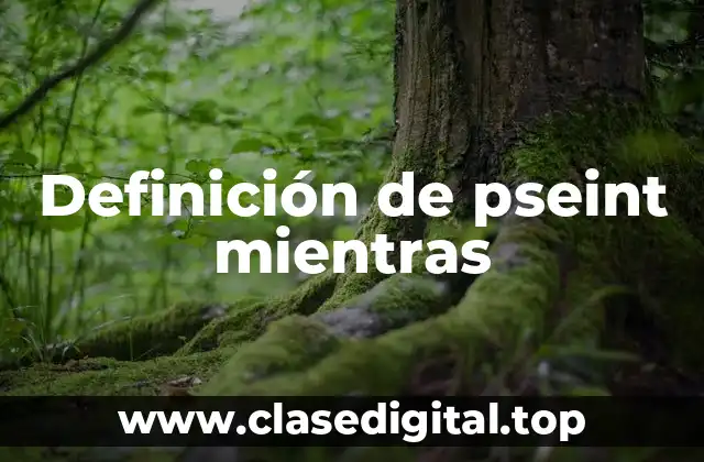 Definición de pseint mientras