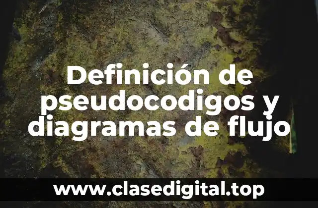 Definición de pseudocodigos y diagramas de flujo