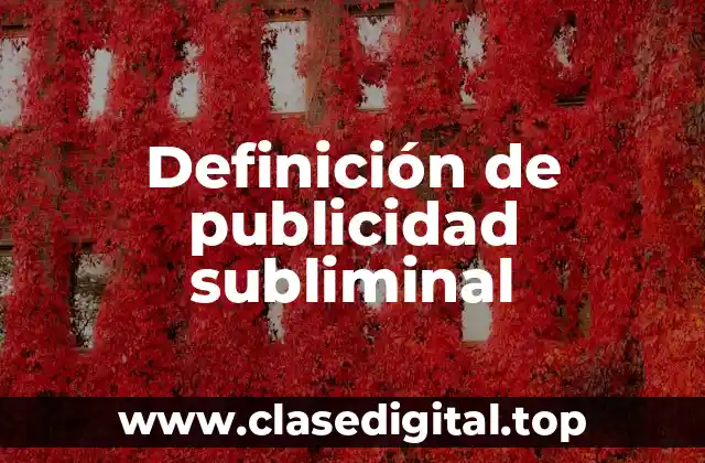 Ejemplos de publicidad subliminal