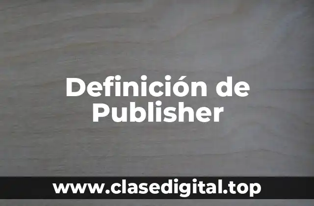 Ejemplos de Publisher