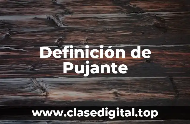 Definición de Pujante