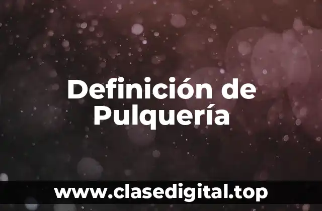 Definición de Pulquería