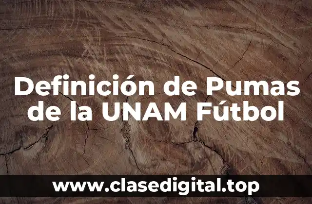 Definición de Pumas de la UNAM Fútbol