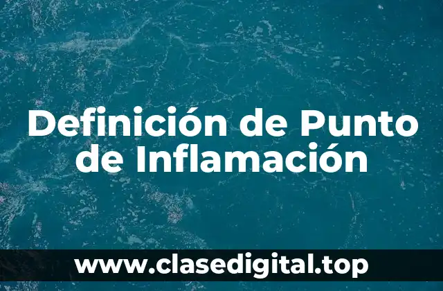 Definición de Punto de Inflamación
