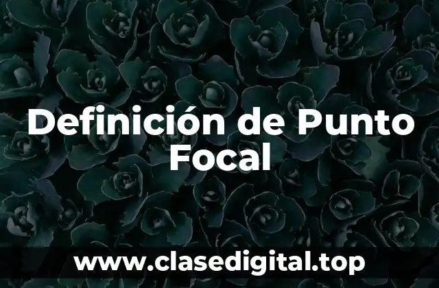 Definición de Punto Focal