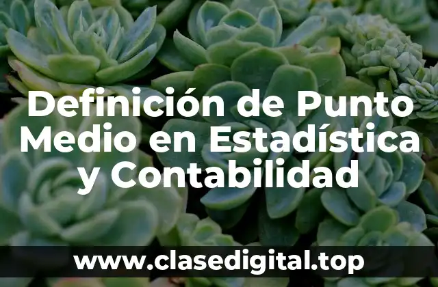 Definición técnica de Punto Medio