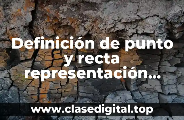 Definición de punto y recta representación gráfica
