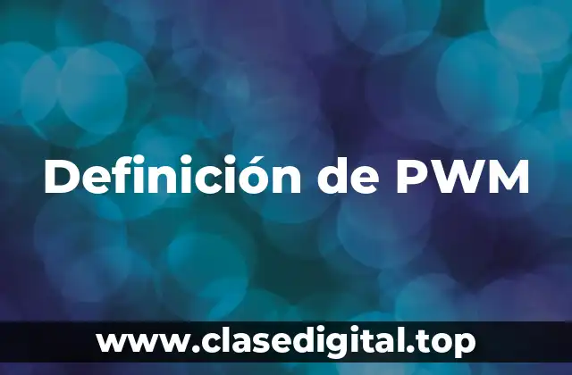 Ejemplos de PWM