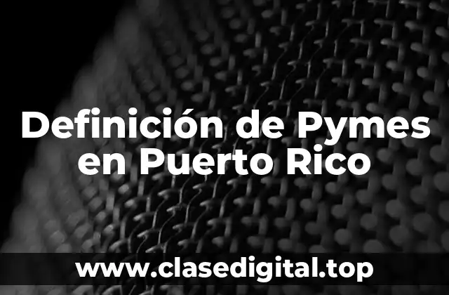 Definición de Pymes en Puerto Rico
