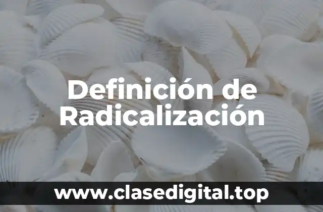 Ejemplos de radicalización
