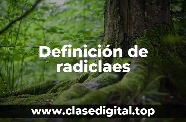 Ejemplos de radiclaes