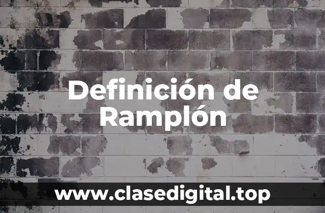 Definición de Ramplón