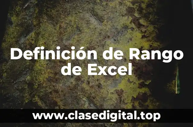 Definición técnica de Rango