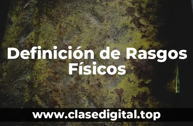 Definición Técnica de Rasgos Físicos