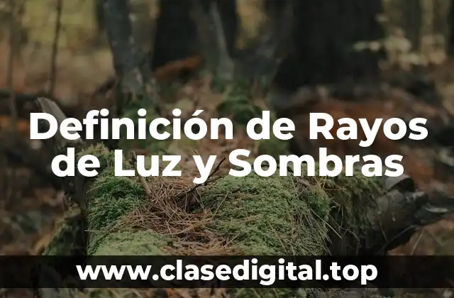 Definición de Rayos de Luz y Sombras