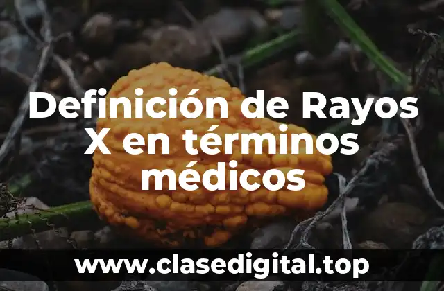Definición de Rayos X en términos médicos