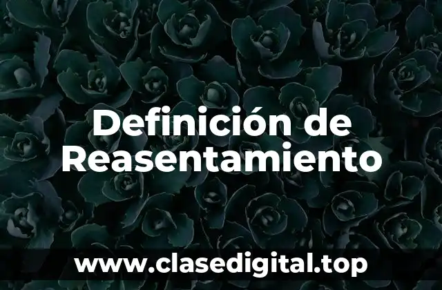 Definición de Reasentamiento