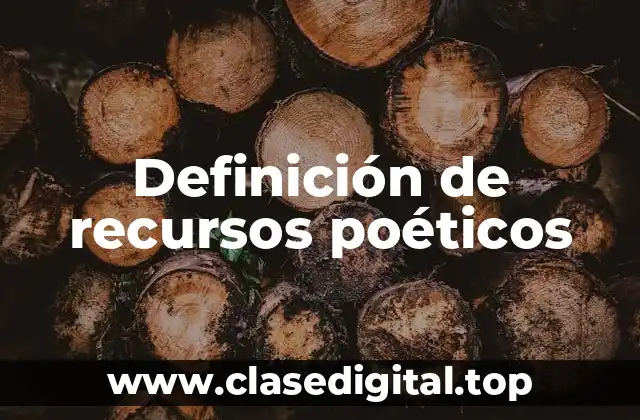 Definición de recursos poéticos