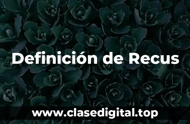 Definición de Recus