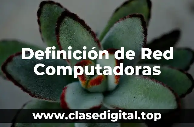Definición de Red Computadoras