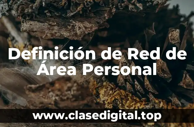 Definición de Red de Área Personal