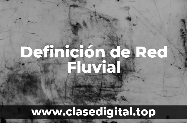 Definición de Red Fluvial