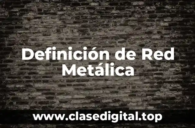 Definición de Red Metálica