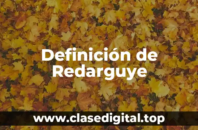 Definición de Redarguye
