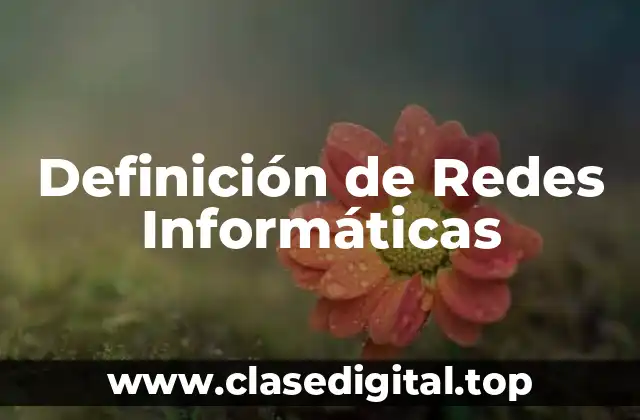 Definición de Redes Informáticas