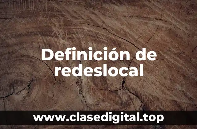 Ejemplos de redeslocal