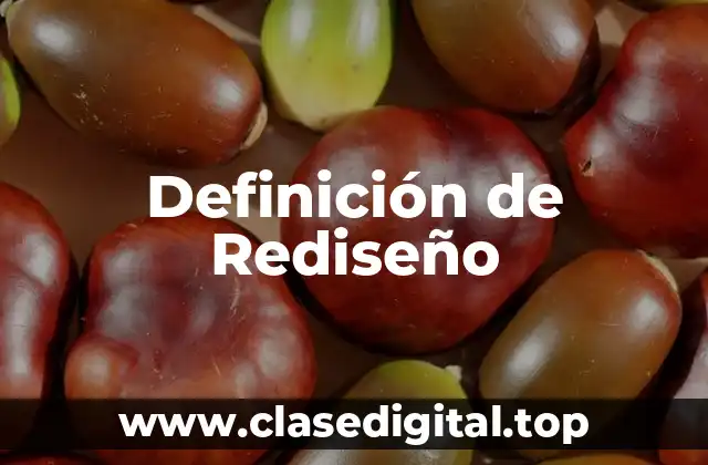 Definición de Rediseño