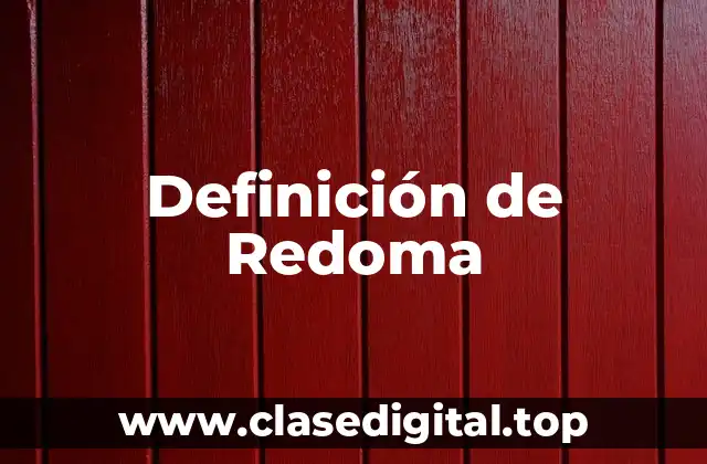 Definición de Redoma