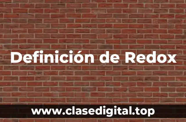 Definición de Redox