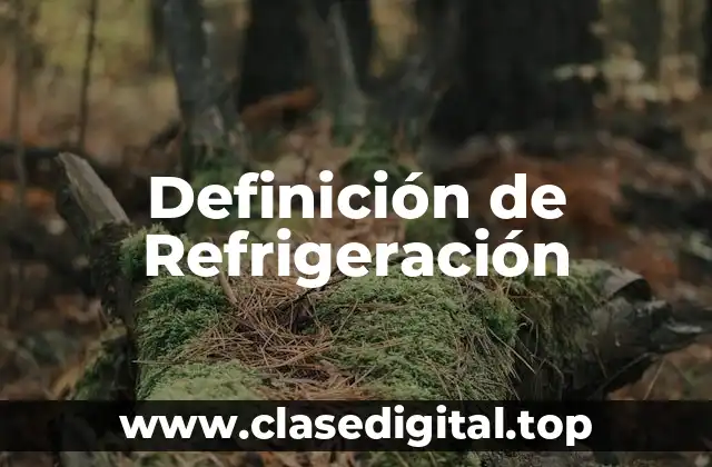 Definición de Refrigeración