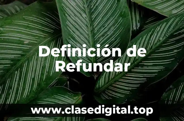 Definición de Refundar
