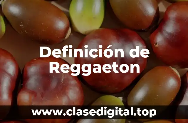 Definición de Reggaeton