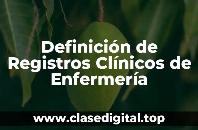 Ejemplos de Registros Clínicos de Enfermería