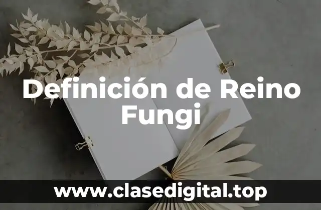 Definición de Reino Fungi
