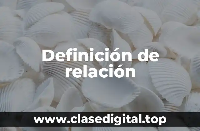 Ejemplos de relación