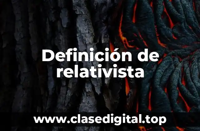 Definición de relativista