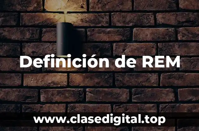 Definición de REM