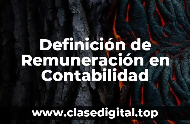 Definición de Remuneración en Contabilidad
