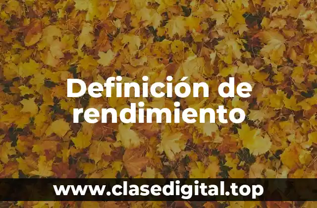 Ejemplos de rendimiento