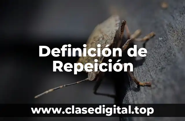 Definición de Repeición