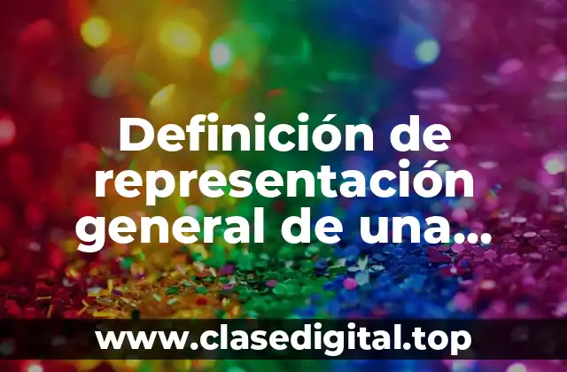 Definición de representación general de una reacción química