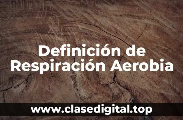 Definición de Respiración Aerobia
