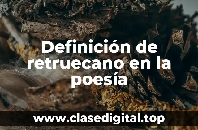Ejemplos de retruecano en la poesía