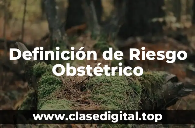 Definición de Riesgo Obstétrico