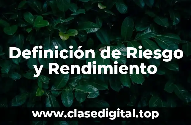 Definición Técnica de Riesgo